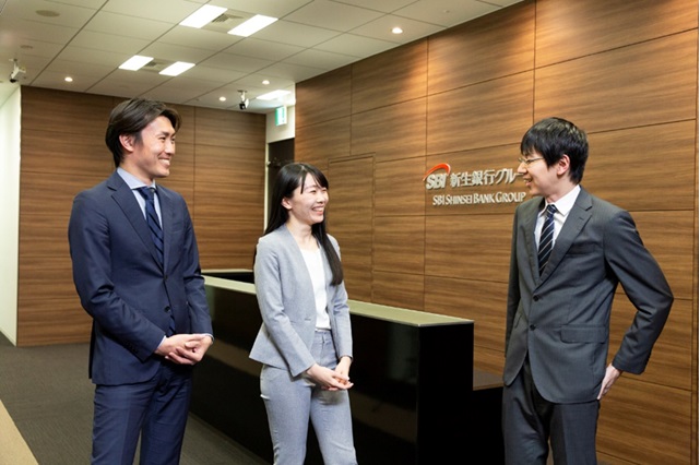 3人それぞれがキャラクターを活かし、SBI新生銀行グループらしい取り組みを広げています